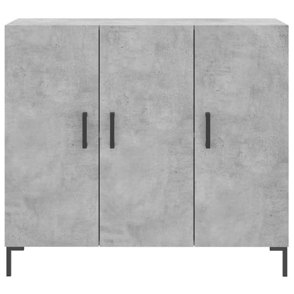 Maison Exclusive - Betonggrå buffé 90x34x80 cm ingenjörsträ