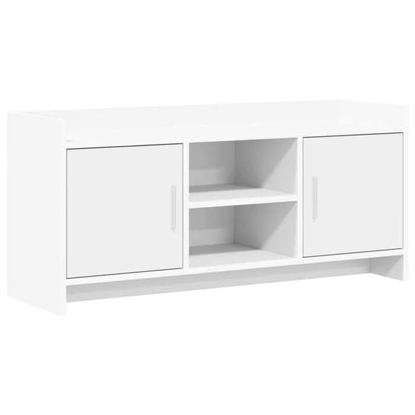 Maison Exclusive - TV-möbel 102 x 33 x 47 cm Vit Ingenjörsträ