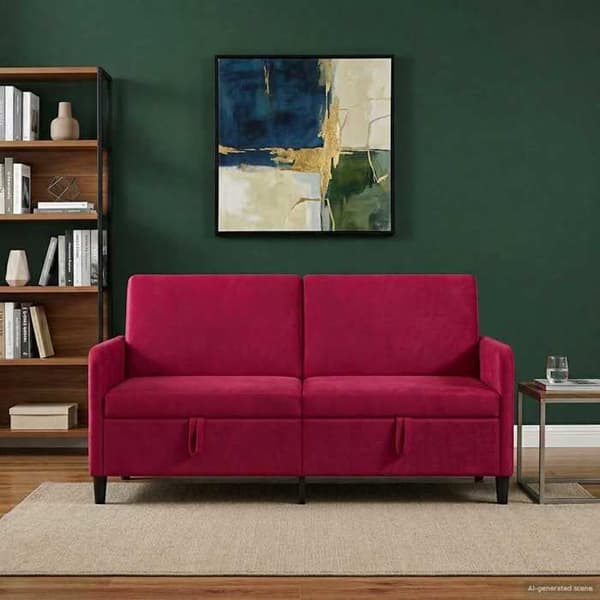 Maison Exclusive - Sofa med opbevaring Bordeaux 172 x 78 x 87 cm Polyester