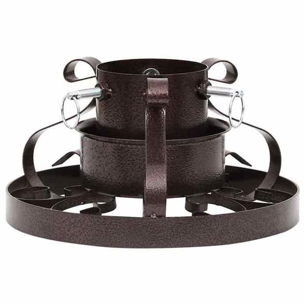 Maison Exclusive - Ställning för julgran i antik koppar 29x29x15,5 cm