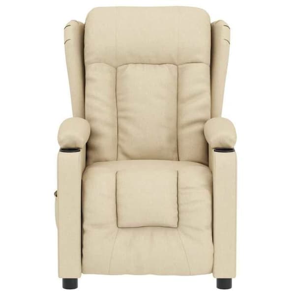 Maison Exclusive - Elektrisk massage stol Creme Stof