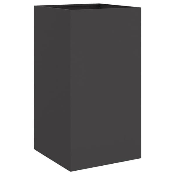 Maison Exclusive - Svart blomlåda 42x38x75 cm stål