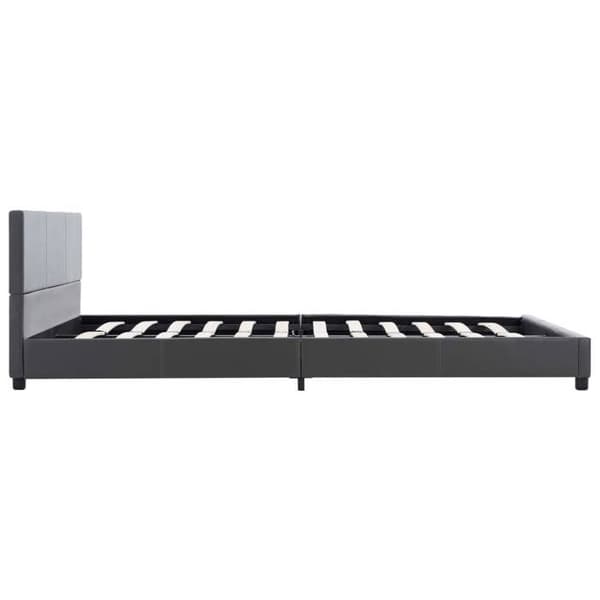 Sengestel - Eksklusivt Hus - Grå - Syntetisk læder - 160x200 cm grå