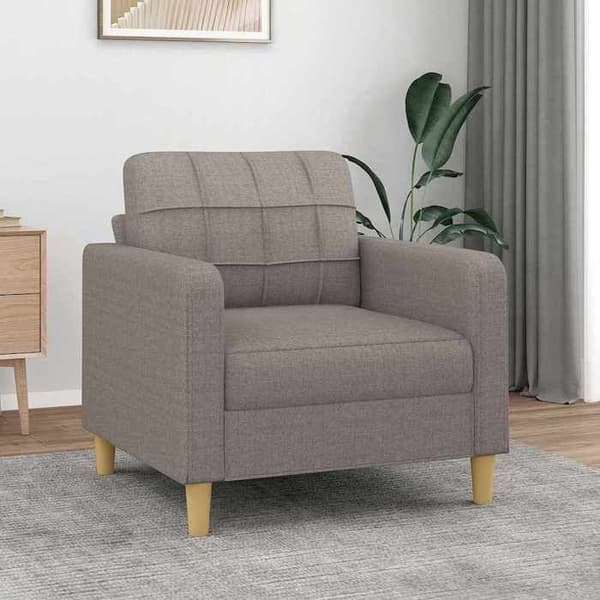 Maison Exclusive - Stol Taupe 60 cm Stof