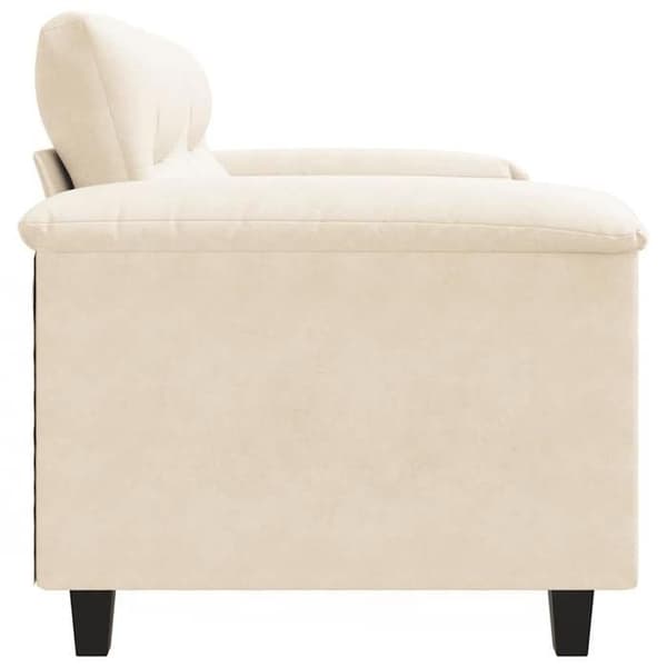 Maison Exclusive - Soffa 2-sits Beige 120 cm Mikrofiber