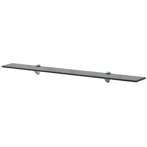 Maison Exclusive - Lasihylly 90x10 cm 8 mm Matte svart