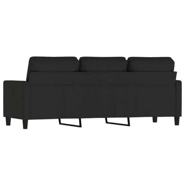 Maison Exclusive - 3-paikkainen sohva musta 180 cm sametti