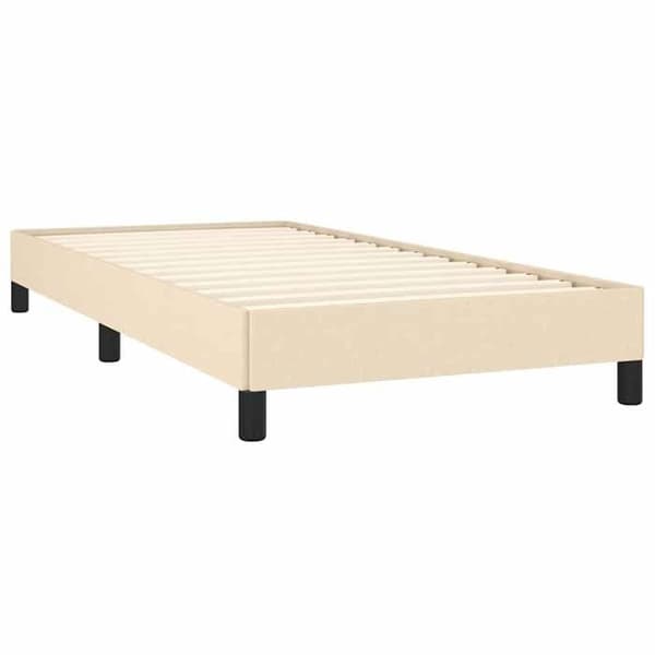 Maison Exclusive - Sengestel uden madras creme 100x200 cm stof