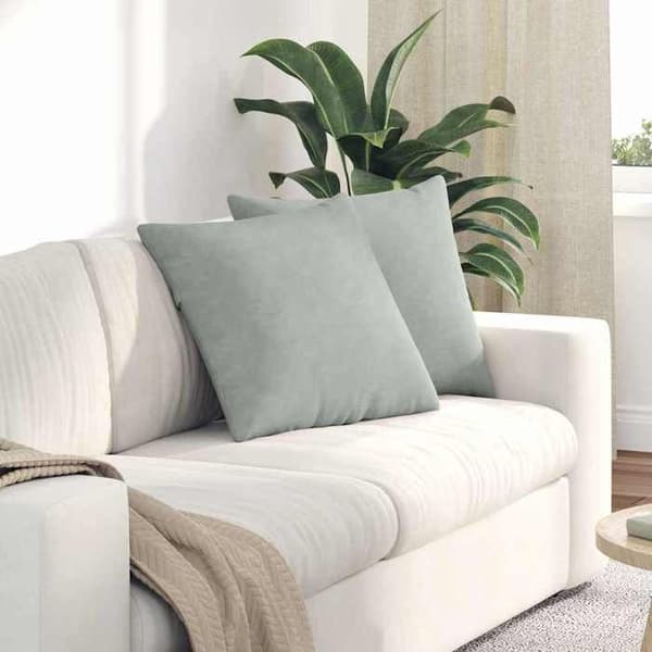 Maison Exclusive - Soffkuddar 2 st Ljusgrå 50 x 50 cm