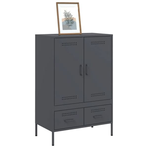 Maison Exclusive - Buffé hög antracit 68x39x101,5 cm stål