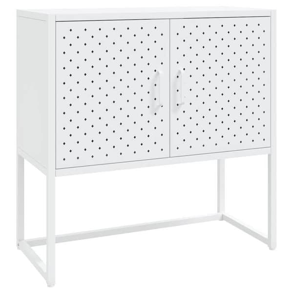 Maison Exclusive - Buffé Vit 75x35x75 cm Stål