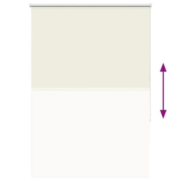 Maison Exclusive - Rullgardin i off-white 90x130cm tygbredd