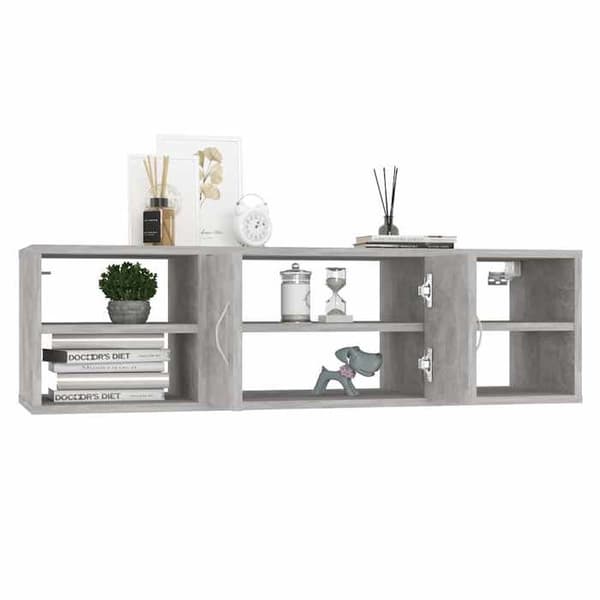 Maison Exclusive - Væghylde Grå beton 102x30x29 cm Ingeniørtræ