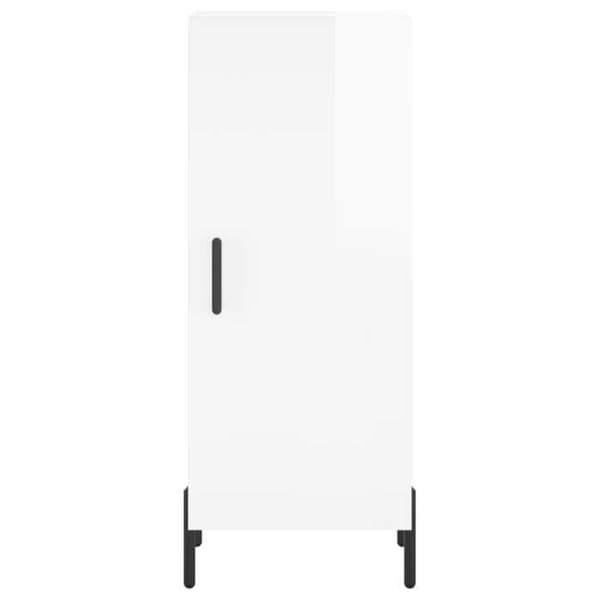Maison Exclusive - Buffé Vit glänsande 34,5x34x90 cm Ingenjörsträ