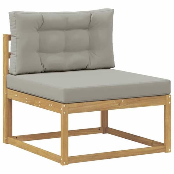 Maison Exclusive - 7-delars utomhussoffset i polyester vit