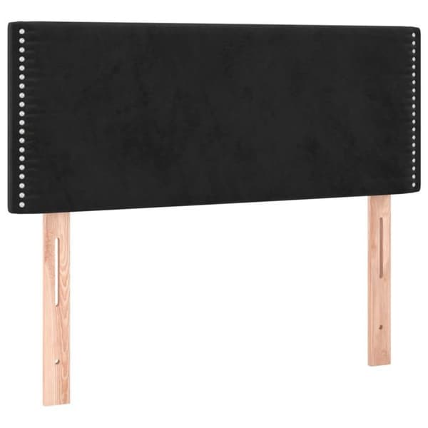 Maison Exclusive - LED Hovedgærde Sort 100x5x78/88 cm Velour Svart