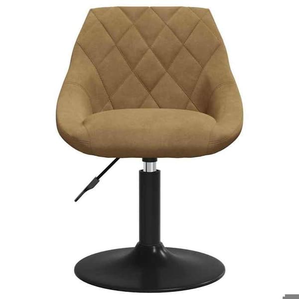 Maison Exclusive - Spisebordsstole med drejefunktion sæt af 4 brun velour