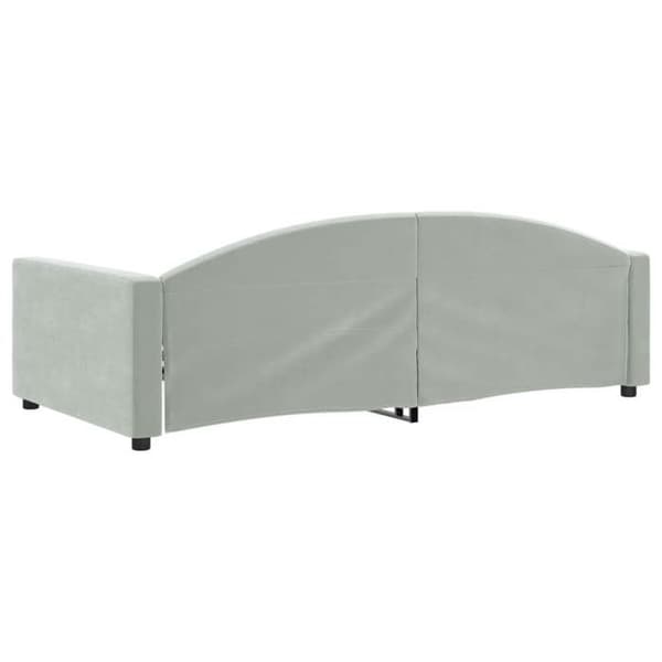 Maison Exclusive - Sengebund uden madras grå 100x200 cm velour