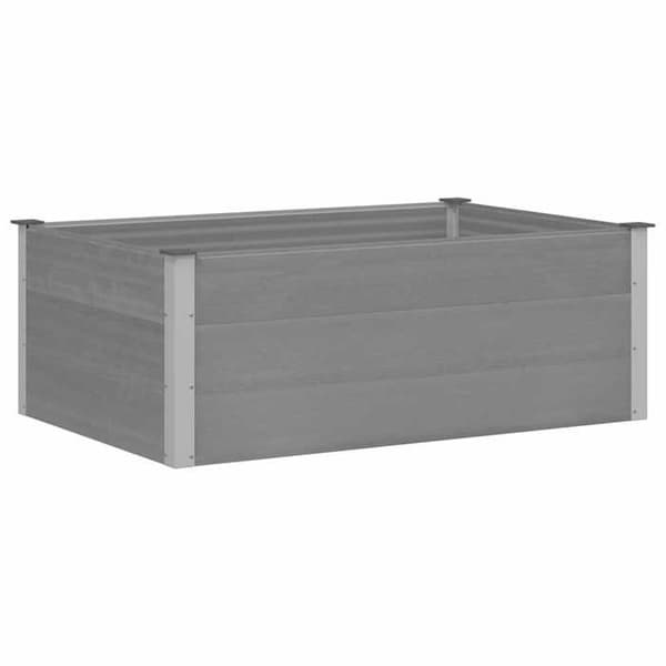 Höjd trädgårdssäng - EXKLUSIV HEM - 150x100x54 cm - WPC (komposit) - Grå - Väderbeständig Grå