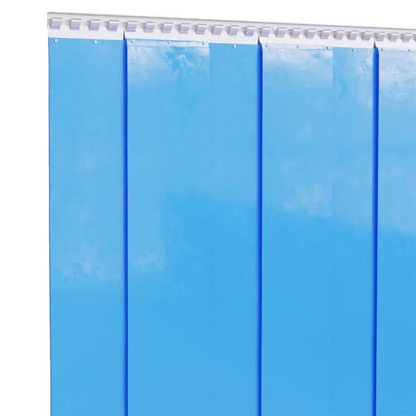 Maison Exclusive - Blå dörrgardin 200 mmx1,6 mm 10 m PVC Blå