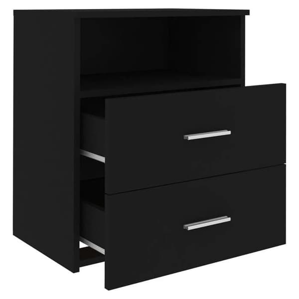 Maison Exclusive - Natborde 2 stk Sort 50x32x60 cm Svart