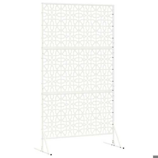 Maison Exclusive - Integritetsskärm 100 x 50 x 180 cm Vit Stål