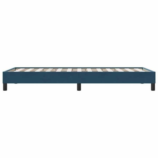 Maison Exclusive - Sängram utan madrass mörkblå 90x210 cm sammet