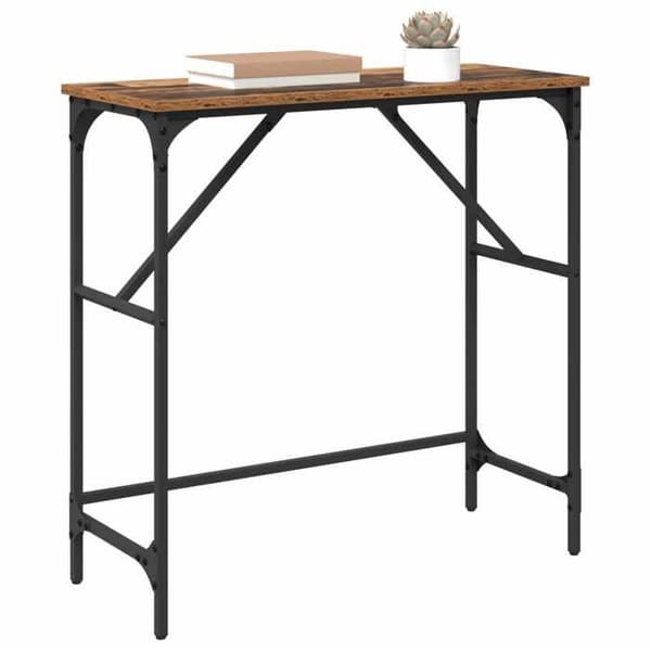 Maison Exclusive - Konsolbord Antik trä 75 x 32 x 75 cm Ingenjörsträ
