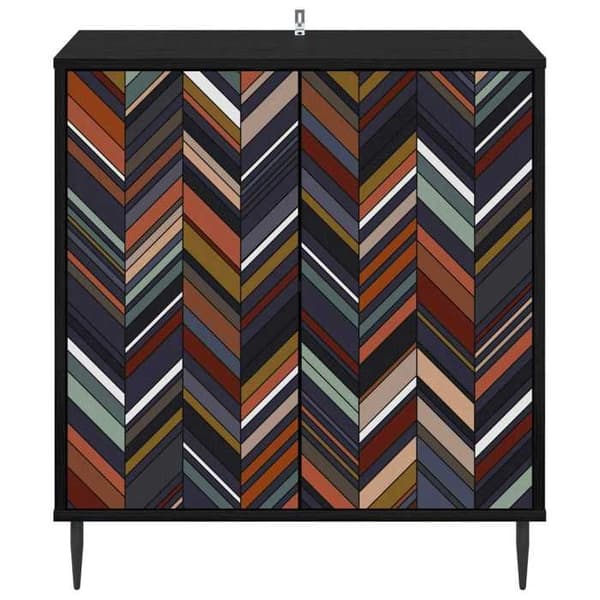 Maison Exclusive - Buffet OMMEN Sort eg 69 x 33 x 76 cm Ingeniørtræ