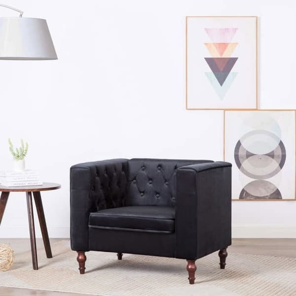 Maison Exclusive - Sort velour lænestol Svart