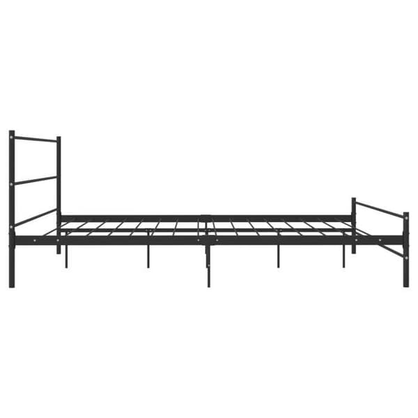 Sengestel - Eksklusivt hjem - Sort metal - 180x200 cm - Solid konstruktion Svart