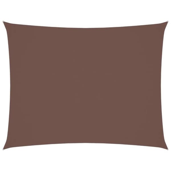 Maison Exclusive - Rektangulær parasoldug i oxford stof 4x5 m brun brun