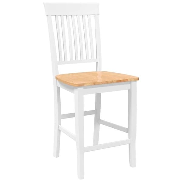 Barstole - EKSKLUSIV HUS - Barstole - Massivt gummitræ - Hvid - Ergonomisk design Vit