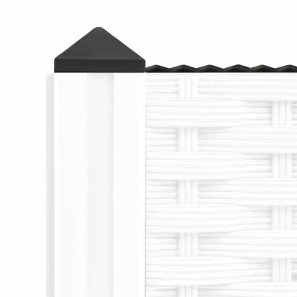 Maison Exclusive - Hævet seng 160x40x71 cm Polypropylen Vit
