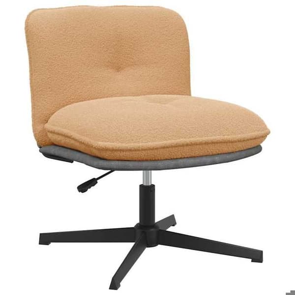 Maison Exclusive - Beige snurrstol i boucletyg som liknar ull