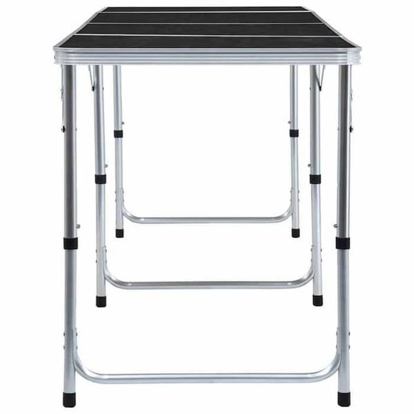Maison Exclusive - Fällbord för camping Grå Aluminium 240x60 cm Aluminiumgrå