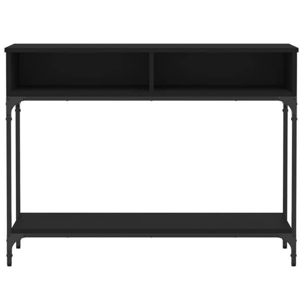 Maison Exclusive - Sort konsolbord 100x30,5x75 cm i ingeniørtræ Svart