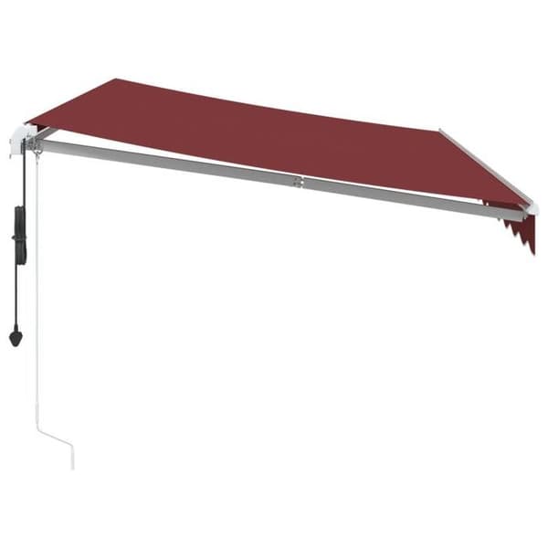 Maison Exclusive - Automatisk infällbar markis bordeaux 350x250 cm
