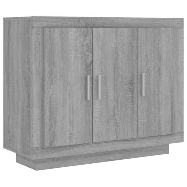 Maison Exclusive - Buffet Sonoma grå 92x35x75 cm Ingenjörsträ Sonoma grå