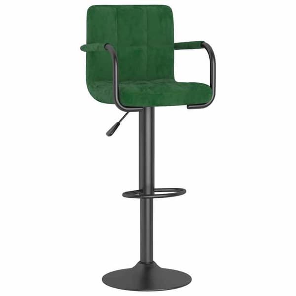 Maison Exclusive - Barstolar set om 2 mörkgrön sammet