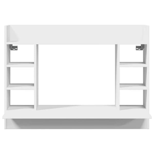 Maison Exclusive - Väggkontor vit 105x48x75 cm ingenjörsträ