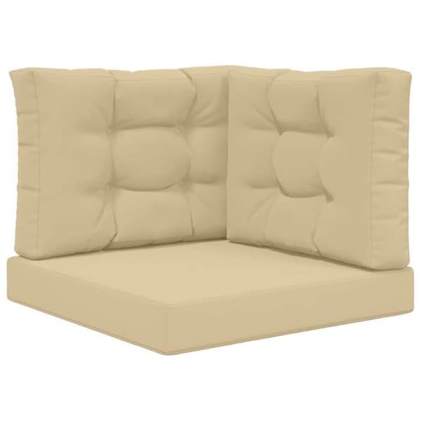 Utomhus soffkudde - EXKLUSIV HEM - 60 x 60 cm - Polyester - Beige - Avtagbart blixtlås fodral beige