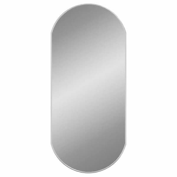 Maison Exclusive - Spegel väggmonterad Silver 90x40 cm Oval