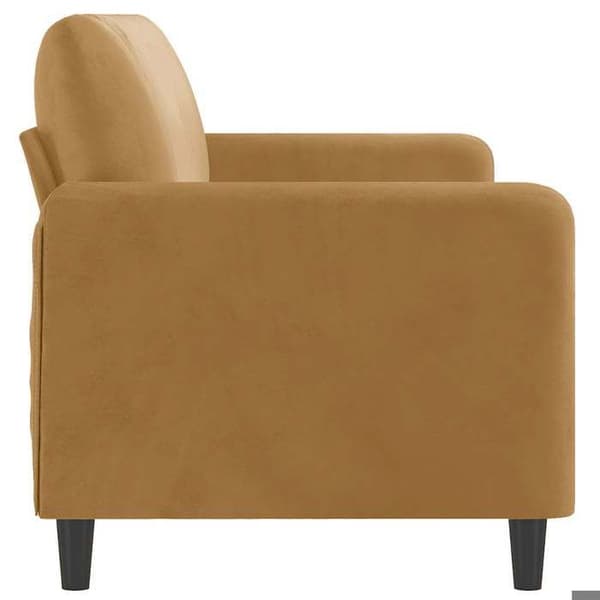 Maison Exclusive - 3-paikkainen ruskea sohva 180 cm samettia