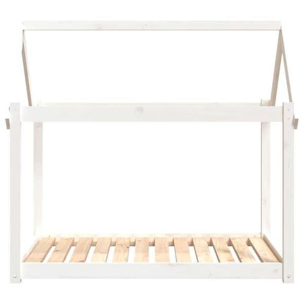 Maison Exclusive - Hundeseng Hvid 111x80x100 cm Solid fyrretræ