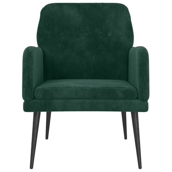 Maison Exclusive - Mörkgrön Fåtölj 62x79x79 cm Sammet