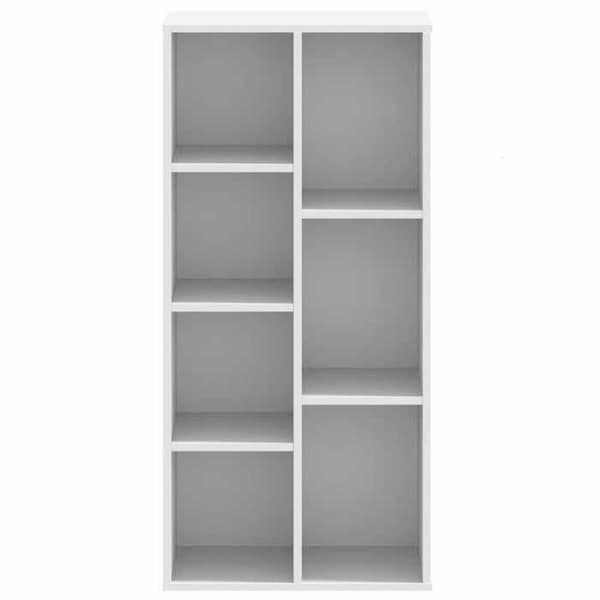 Maison Exclusive - Vit bibliotek 50x25x105 cm ingenjörsträ