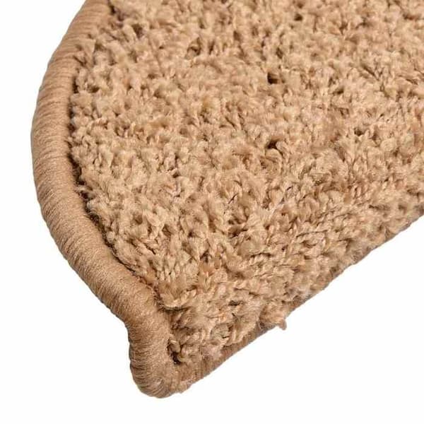 Maison Exclusive - Trappmatta 20 stycken 56 x 17 x 3 cm Beige Halvcirkelformad