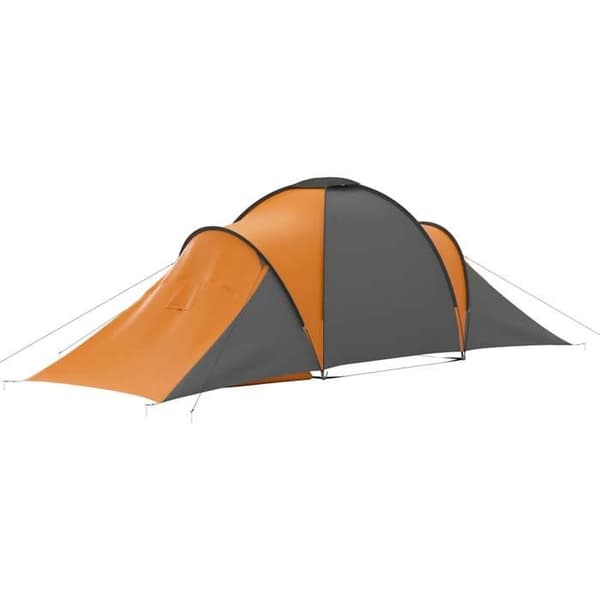 Maison Exclusive - 6 hengen teltta harmaa ja oranssi