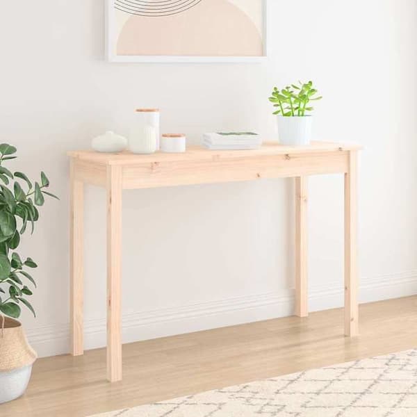 Bordskonsol - MAISON EXCLUSIVE - 110x40x75 cm - Massivt trä - Rektangulär - Brun